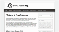 Desktop Screenshot of forexscams.org