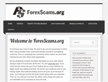 Tablet Screenshot of forexscams.org